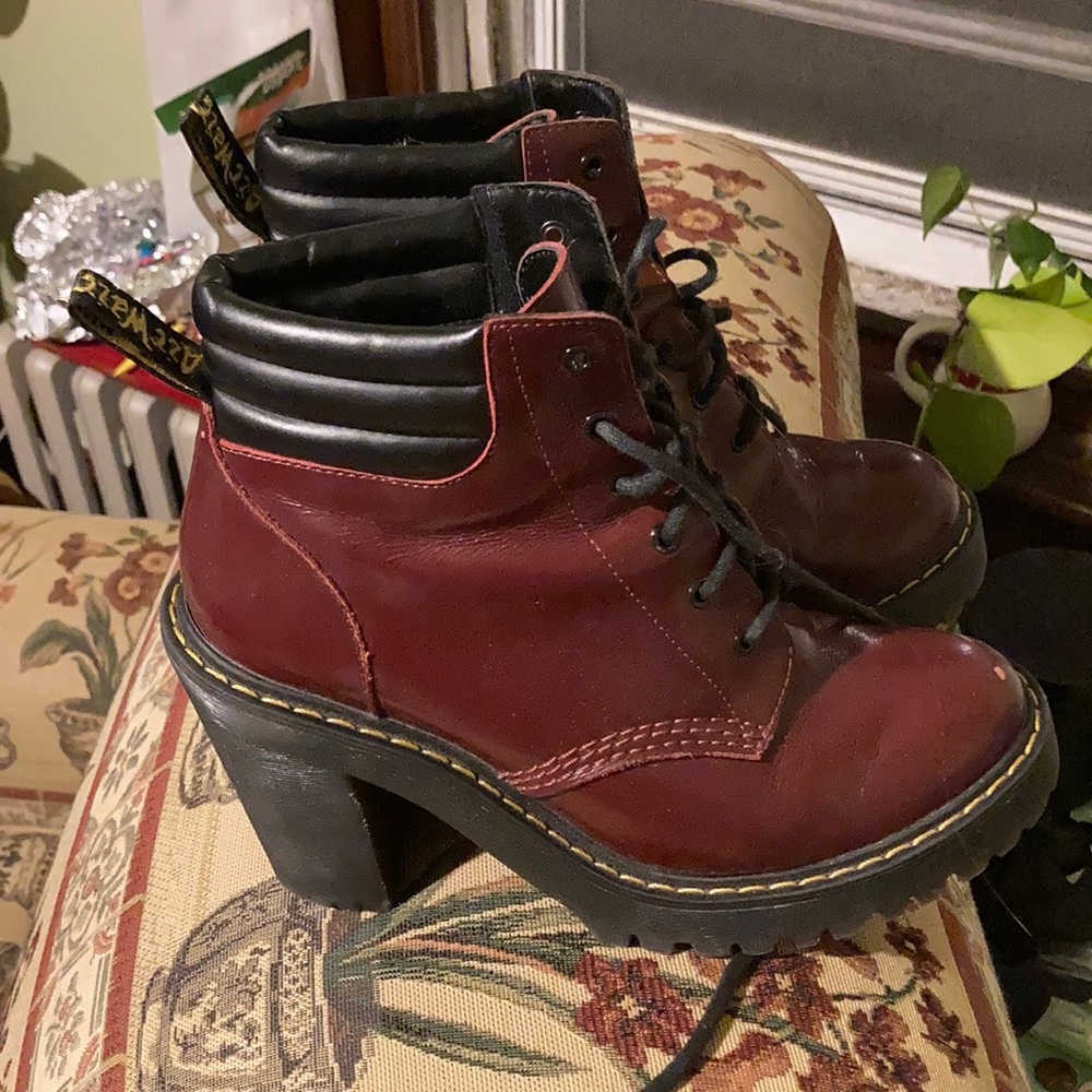 Doc Martens Leather Heel Lace Up boots